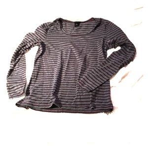 Adorable Ann Taylor striped long sleeve tee size M